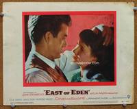 w278 EAST OF EDEN movie lobby card '55 James Dean & Julie Harris close up!