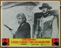 w301 FISTFUL OF DOLLARS/FOR A FEW DOLLARS MORE movie lobby card #4 '69 Clint Eastwood