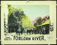 w315 FORLORN RIVER movie lobby card '26 Jack Holt, written by Zane Grey!