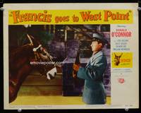 w319 FRANCIS GOES TO WEST POINT movie lobby card #5 '52 Donald O'Connor & mule close up!