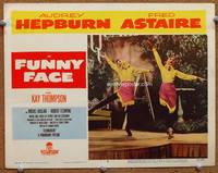 w330 FUNNY FACE movie lobby card #6 '57 Audrey Hepburn dancing!