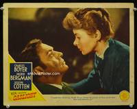w333 GASLIGHT movie lobby card '44 best close up of Ingrid Bergman & Charles Boyer!