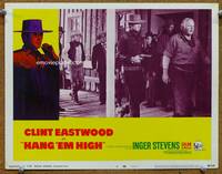 w375 HANG 'EM HIGH movie lobby card #4 '68 Clint Eastwood, Alan Hale