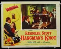 w376 HANGMAN'S KNOT movie lobby card '52 Randolph Scott, Donna Reed, Lee Marvin
