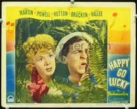 w379 HAPPY GO LUCKY movie lobby card '43 Mary Martin & Eddie Bracken close up!