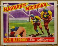 w381 HARMON OF MICHIGAN LC '41 great image of suited Wolverine Tom Harmon running with football!