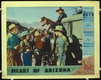 w388 HEART OF ARIZONA other company movie lobby card '38 William Boyd is Hopalong Cassidy!
