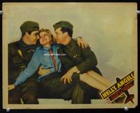 w396 HELL'S ANGELS movie lobby card '30 great romantic image of Jean Harlow with Lyon & Hall!