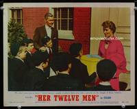w399 HER TWELVE MEN movie lobby card #2 '54 Greer Garson, Barry Sullivan