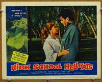 w401 HIGH SCHOOL HELLCATS lobby card #4 '58 Yvonne Lime is a good girl who wants to be included!