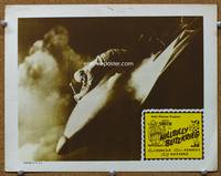 w402 HILLBILLY BLITZKREIG movie lobby card R51 wacky image of Snuffy Smith riding rocket!