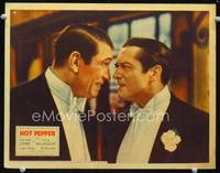 w412 HOT PEPPER movie lobby card '33 wacky close up of Edmund Lowe & Victor McLaglen!