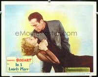 w430 IN A LONELY PLACE movie lobby card #2 '50 best Humphrey Bogart & Gloria Grahame close up!
