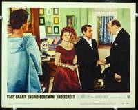 w436 INDISCREET movie lobby card #4 '58 Cary Grant & Ingrid Bergman!