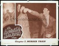 w438 INVISIBLE MONSTER Chap 7 movie lobby card '50 Republic sci-fi serial!