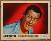 w440 ISLAND IN THE SKY movie lobby card #5 '53 giant close up of John Wayne!