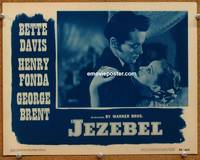 w451 JEZEBEL movie lobby card #7 R48 Bette Davis & Henry Fonda romantic close up!