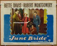 w457 JUNE BRIDE movie lobby card #5 '48 Bette Davis & Robert Montgomery are photographed!