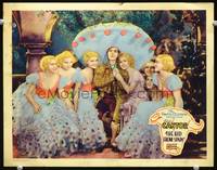 w464 KID FROM SPAIN movie lobby card '32 Eddie Cantor in HUGE sombrero with 7 sexy showgirls!