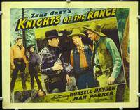 w479 KNIGHTS OF THE RANGE other company movie lobby card '40 Russell Hayden, written by Zane Grey!