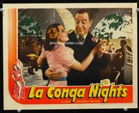 w480 LA CONGA NIGHTS movie lobby card '40 Hugh Herbert dances with Constance Moore!