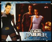 w488 LARA CROFT TOMB RAIDER movie lobby card '01 sexy Angelina Jolie, Daniel Craig