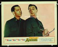 w489 LAST TIME I SAW ARCHIE movie lobby card #2 '61 Robert Mitchum & Jack Webb close 2-shot!