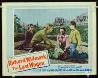 w491 LAST WAGON movie lobby card #3 '56 Richard Widmark, Felicia Farr
