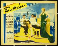 w509 LITTLE MISS MARKER movie lobby card '34 adorable young Shirley Temple!
