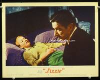 w512 LIZZIE movie lobby card #3 '57 Eleanor Parker & Richard Boone 2-shot!