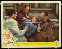 w537 MAISIE GOES TO RENO movie lobby card #4 '44 Ann Sothern attended to by three men!