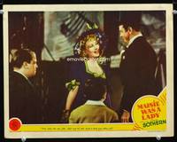 w538 MAISIE WAS A LADY movie lobby card '41 Ann Sothern in cool hat!