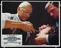 w552 MARATHON MAN movie lobby card #2 '76 Laurence Olivier drills Dustin Hoffman's teeth!