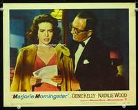 w556 MARJORIE MORNINGSTAR movie lobby card #7 '58 Natalie Wood looking confounded!