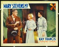 w560 MARY STEVENS M.D. movie lobby card '33 sexy medical doctor Kay Francis!