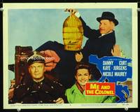 w564 ME & THE COLONEL movie lobby card #6 '58 Danny Kaye, Curt Jurgens, Nicole Maurey