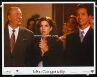 w576 MISS CONGENIALITY movie lobby card '00 Sandra Bullock, Michael Caine, Benjamin Bratt