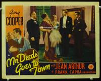 w585 MR DEEDS GOES TO TOWN movie lobby card '36 Frank Capra, Gary Cooper in tuxedo!