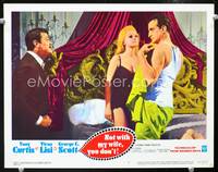 w609 NOT WITH MY WIFE YOU DON'T movie lobby card #4 '66 Tony Curtis, Virna Lisi, George C. Scott