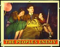 w621 PEOPLE'S ENEMY movie lobby card '35 Melvyn Douglas, Lila Lee, Sybil Elaine