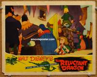 w653 RELUCTANT DRAGON movie lobby card '41 Walt Disney fantasy cartoon!