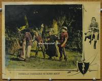 w662 ROBIN HOOD movie lobby card '22 Douglas Fairbanks celebrates with his merry men!