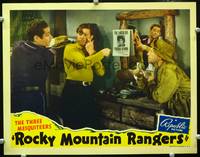 w665 ROCKY MOUNTAIN RANGERS movie lobby card '40 Robert Livingston, The Three Mesquiteers!