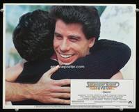 w674 SATURDAY NIGHT FEVER PG-rated LC #6 R1979 great John Travolta hugging close up!