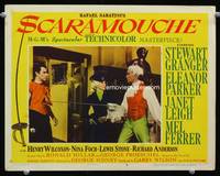 w676 SCARAMOUCHE movie lobby card #8 '52 Stewart Granger, Janet Leigh, Mel Ferrer