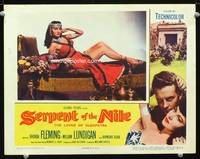 w681 SERPENT OF THE NILE movie lobby card '53 sexiest Rhonda Fleming as Cleopatra!