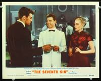 w683 SEVENTH SIN movie lobby card #7 '57 Eleanor Parker, Bill Travers, Jean Pierre Aumont
