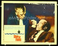 w687 SHIP OF FOOLS movie lobby card '65 Lee Marvin & Michael Dunn close up!