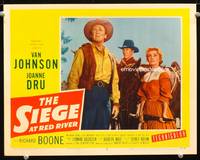 w691 SIEGE AT RED RIVER movie lobby card #5 '54 Van Johnson, Joanne Dru