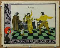 w713 SPANISH DANCER movie lobby card '23 Pola Negri, Antonio Moreno duelling!